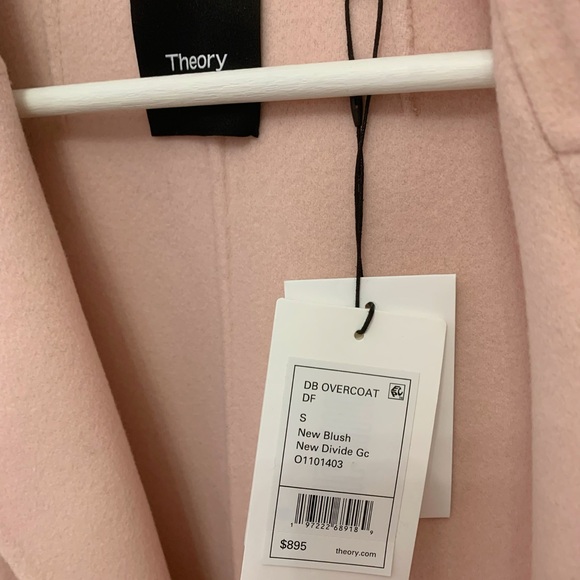 Theory Double Breasted Overcoat in Double Face Wool Cashmere - Picture 6 of 6